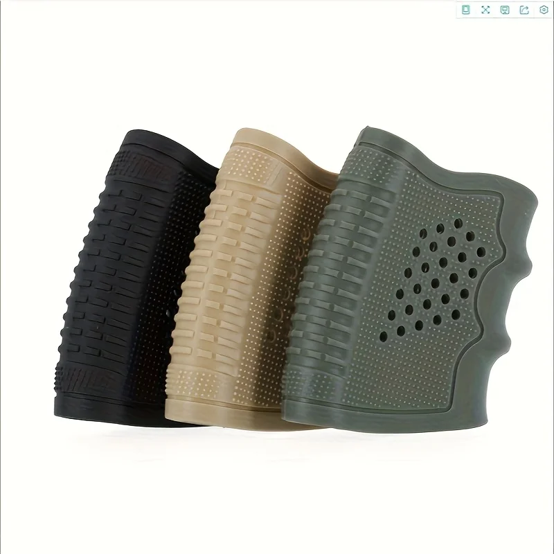 

3-Piece Set of Outdoor Soft-Shell Tactical Quick-Release Accessories, G19/17G18M4 Soft Rubber Cover, Outdoor Equipment Protective Cover, Anti-Slip Handle Cover
