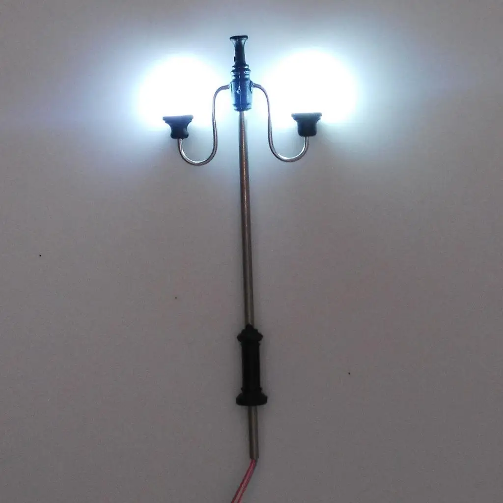 5 Pieces Model Railway Train Lamps Leds, Garden / Lawn / Miniatures Landscape Lighting Lamps Street Lgihts, Scale, 7cm 3V