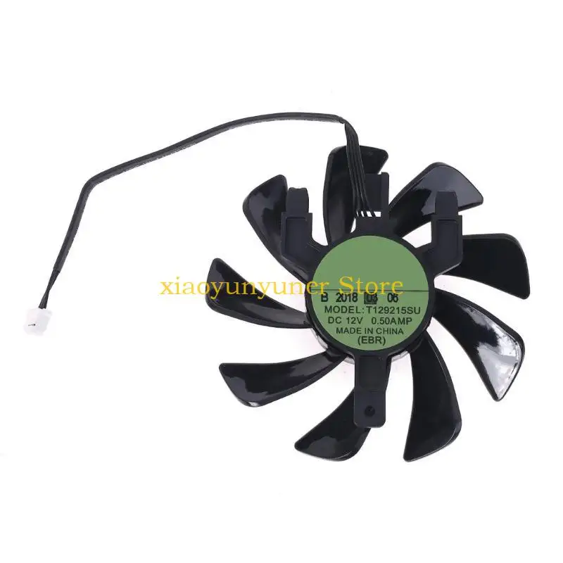 P9JB T129215SU RX 570 470D GPU Kipas Kartu Video Cooler untuk Radeon ITX Graphics Cooling System Replacement