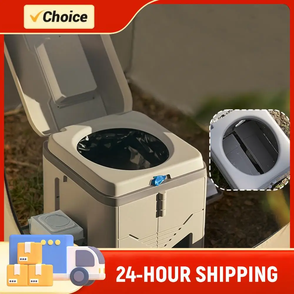 Portable Toilet Reusable Collapsible Travel Toilet 150KG Load Capacity for Hiking Beach Car Truck Boat RV Road Trips