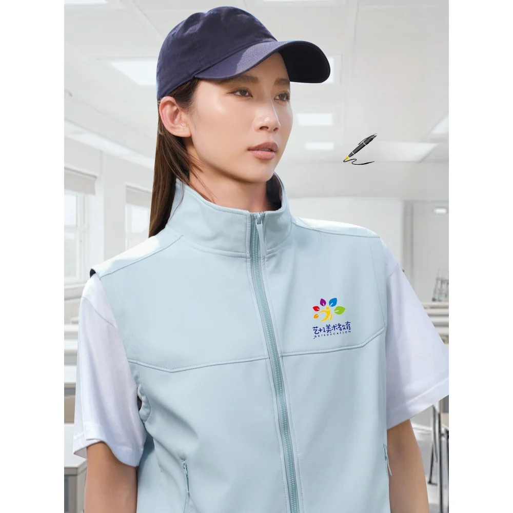 NIO 4S مخزن العمل موحدة لينة شل سترة ربيع الخريف نمط الهاتف المحمول متجر شركة الراقية سترة ألياف البوليستر سترة #2