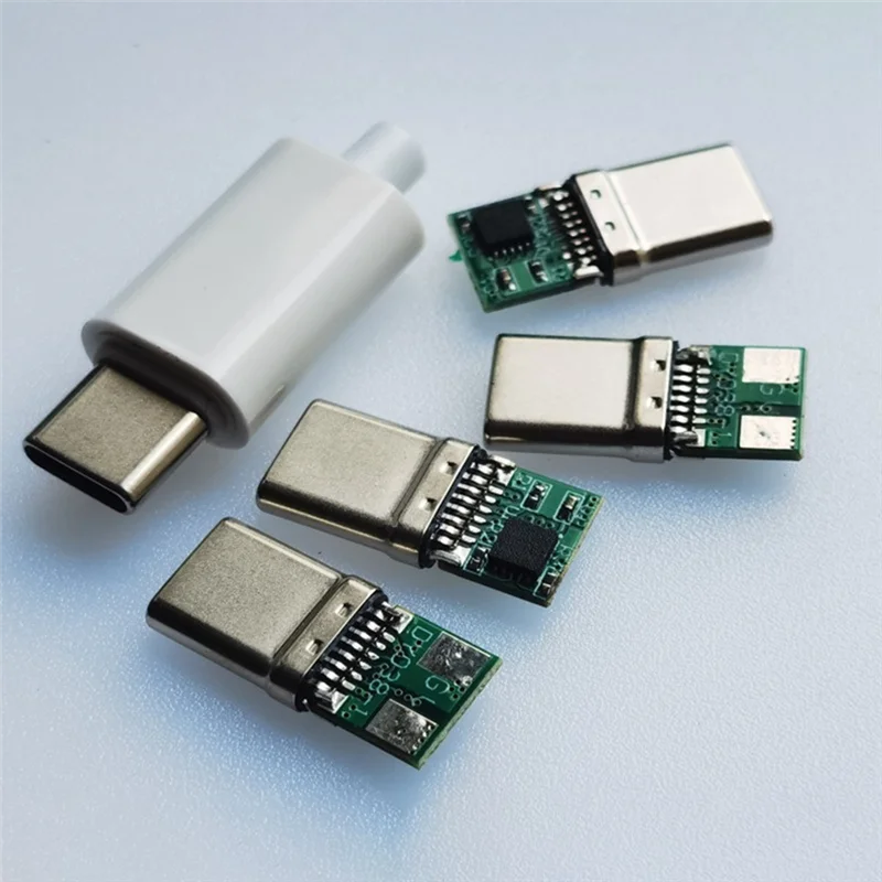SUNRI-10Pcs 12 فولت PD/QC شرك مجلس وحدة شحن سريع مع قذيفة PD 2 3.0 تيار مستمر الزناد USB نوع-C ذكر QC4 موصل شحن