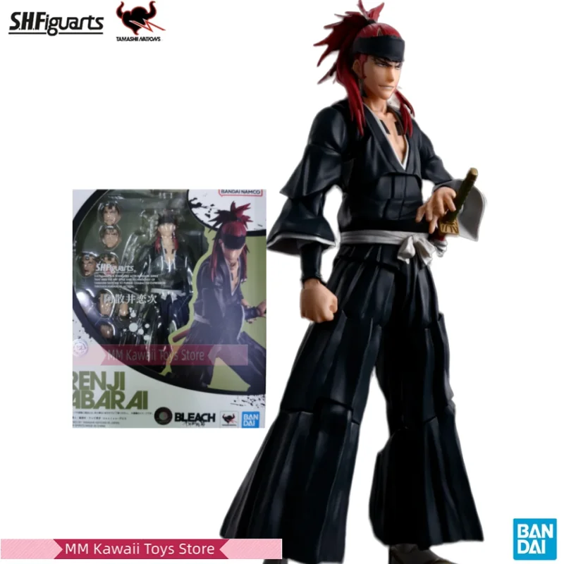 

Bandai Original BLEACH Anime Figure SHF RENJI ABARAI Action Figure Toys for Kids Gift Collectible Model Ornaments Dolls