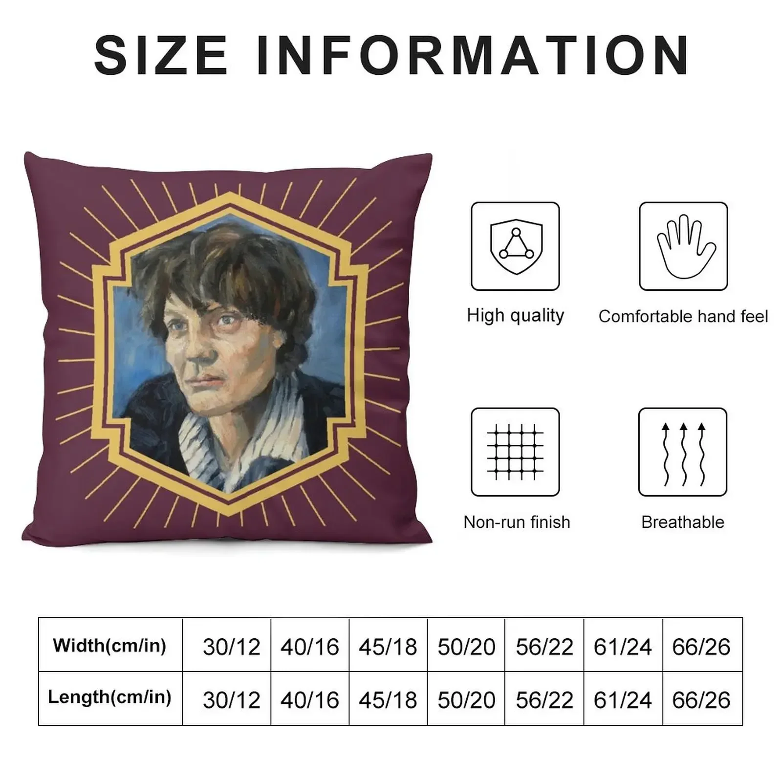 Iris Murdoch Throw Pillow Pillow Case Christmas Sofa Cushion Cover bed pillows pillow