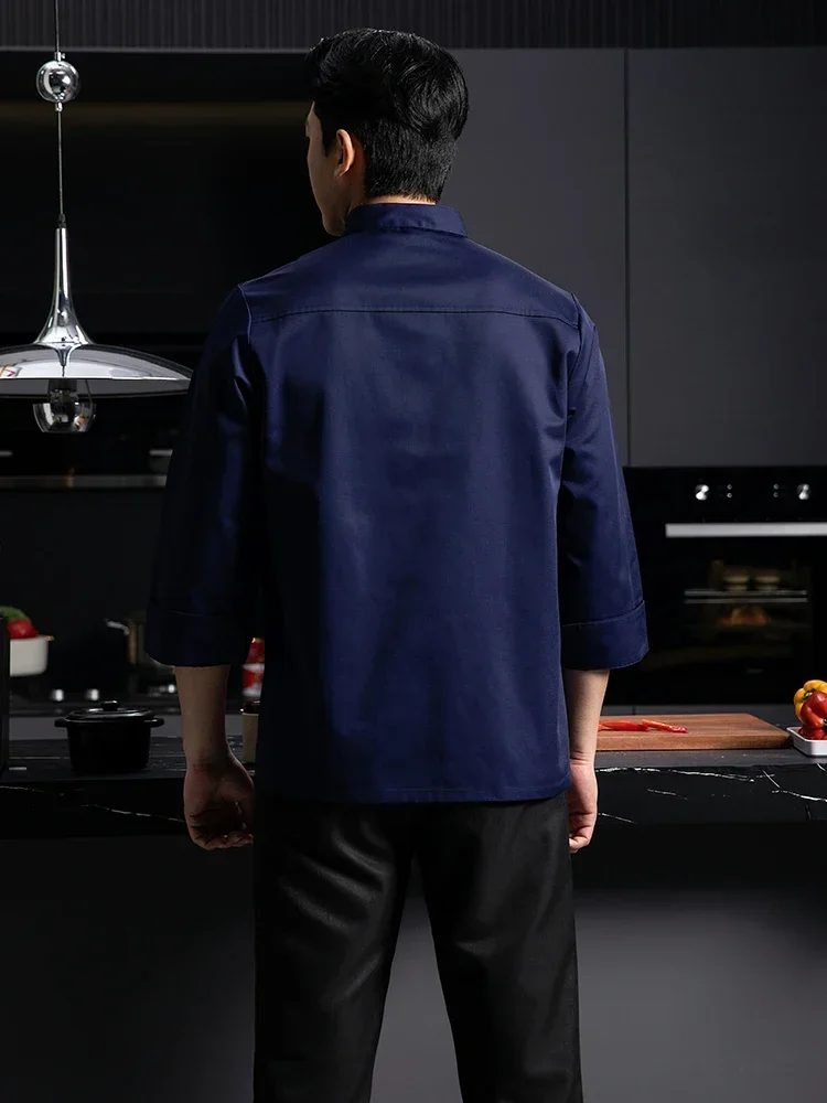 Food Service Professional Cooking Tops Chef Uniform Restaurant Outfit Catering Waiter Coat Kitchen Work Jackets Cook Wear