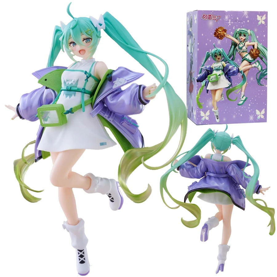 19cm Fashion Hatsune Miku Anime Figure Casual Clothing Miku Action Figures Fashion Girl Figurine PVC Collection Model Doll Toys