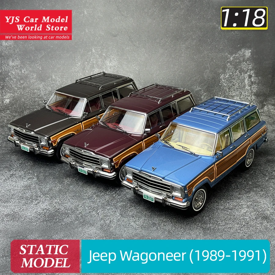 DD Model 1:18 Jeep Wagoneer Alloy full drive car model (1989-1991) Static display Classic car classic model gift collection