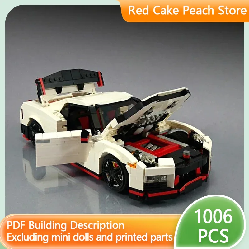 

Speed Champion Model MOC Building Bricks GTR R35 Top Tier Sports Car Modular Technology Assemble Children Suit Toy Gifts Holiday