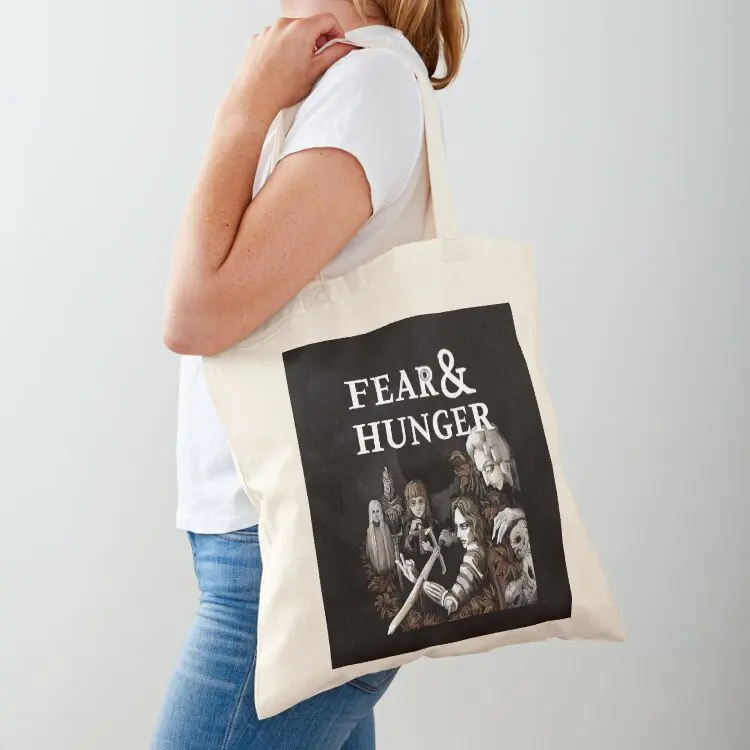 

The Fear and Hunger Tote Bag Canvas stote bag reusable shopping bags custom tote bag Portable shopping