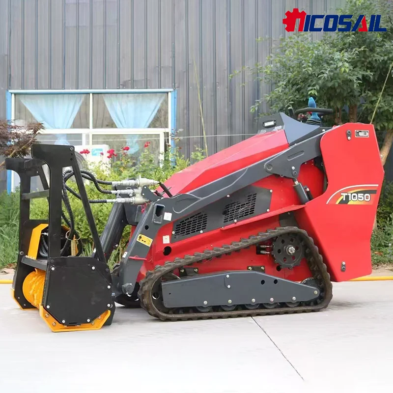 

25HP Kubota Engine Mini Skid Steer Loader Chinese Track Front Crawler Loader with 1-Year Warranty