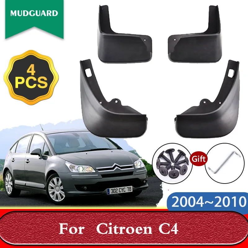 

Fit for Citroen C4 MK1 Hatchback 2004~2010 2006 2007 2008 Car Mudflaps Splash Guards Mud Front Rear Fender Mudguards Accessories