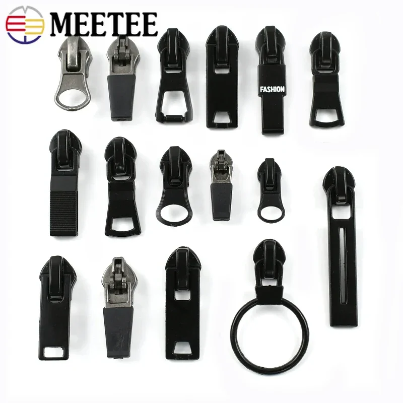 

5/10/20Pcs 3#5#8#10# Reverse Zipper Sliders Waterproof Nylon Zippers Puller Head Jacket Tent Zip Pull Clothes Sewing Accessories