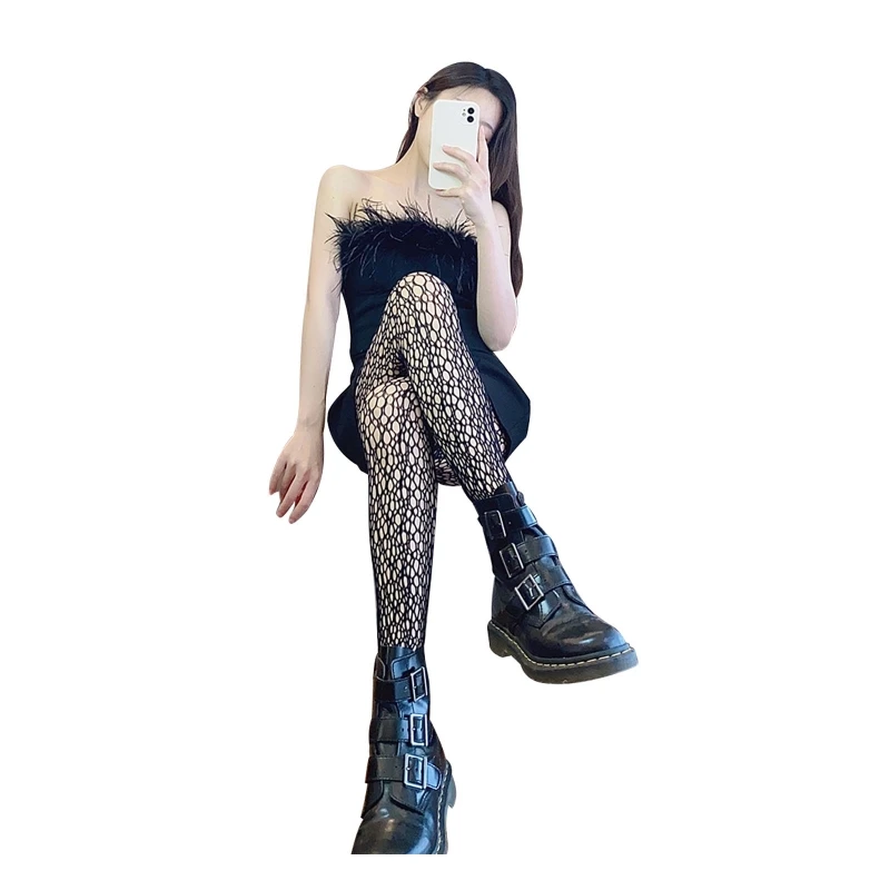 Sexy Mesh Socks Mermaid Hollow Long Legs Socks Sex Leg Stocking for Women Teenage Girls Tights Girl Fishnets Supplie