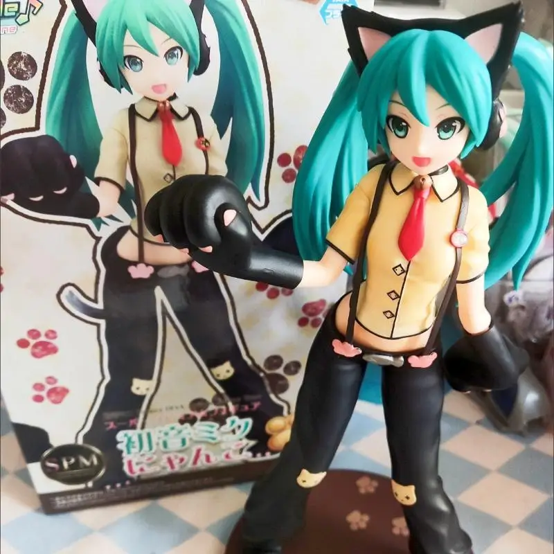 original-sega-hatsune-miku-nyanko-chat-spm-figurine-projet-diva-arcade-anime-modele-a-collectionner-jouet-cadeau-en-stock