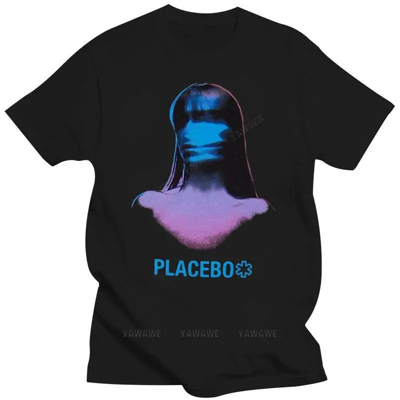 Men summer t-shirt funny print short sleeve Placebo Purple Girl Meds Album Art T-Shirt New Adult Soft Fitness Tee Shirt