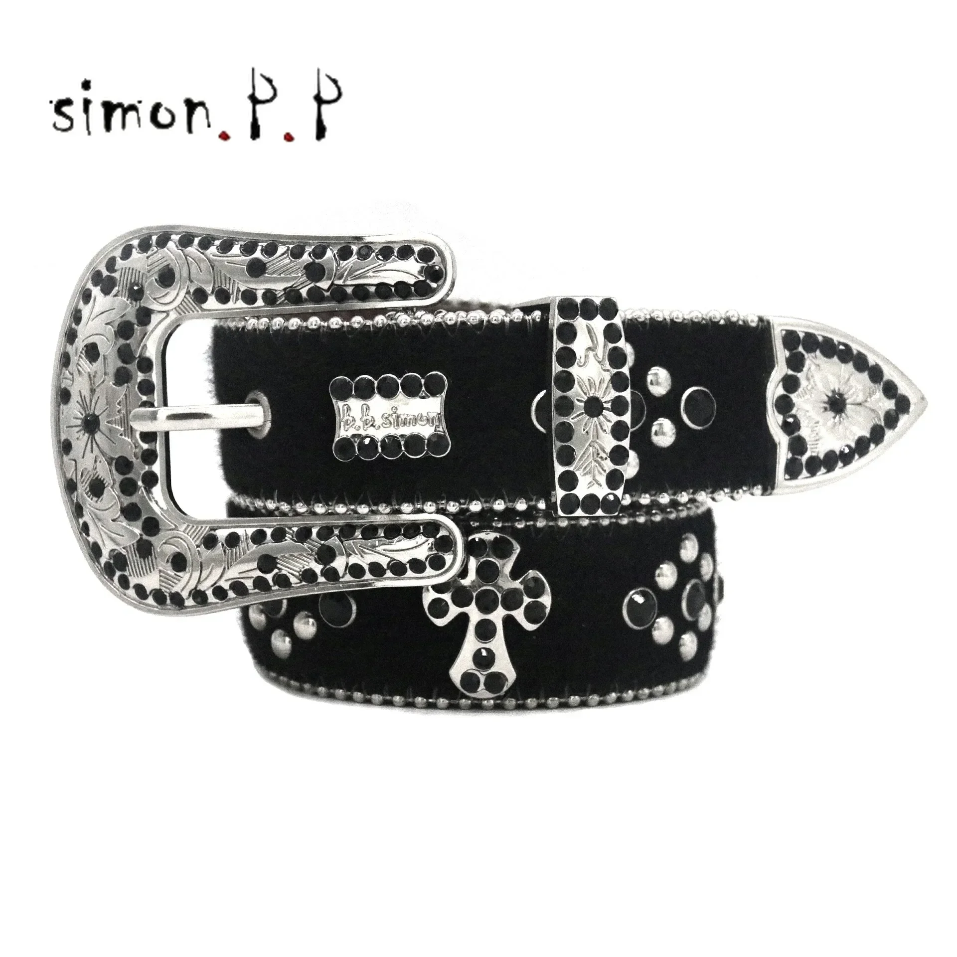 Skull Rhinestone Belts Luxury Designer Brand Genuine Leather Crystal Studded Western Cowboy Diamond Bling Belt For Jeans