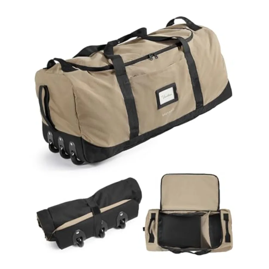 

83L Foldable Travel Bag Large Duffle Bag for Travel Weekender Duffel Luggage Bag for Sport College Camping Water Resistant