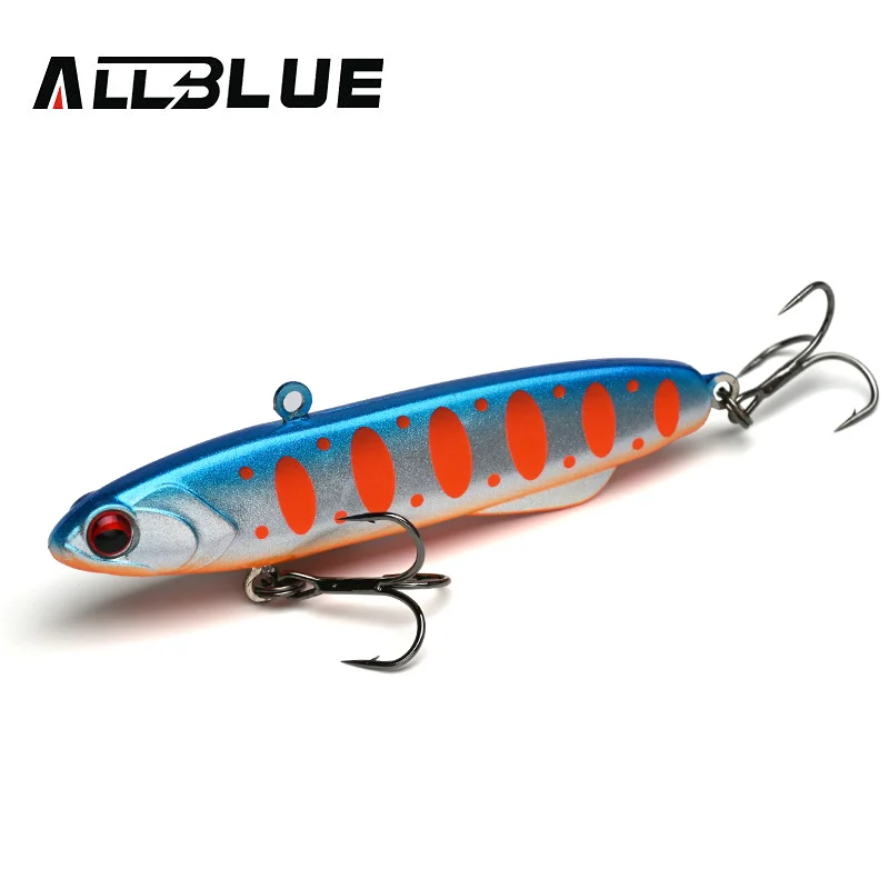 ALLBLUE Shiriten Vibe 90mm 31g Soft VIB Sinking Slient Vibration Fishing Lure Artificial Bait Winter Ice Wobbler Bass Pike Gear