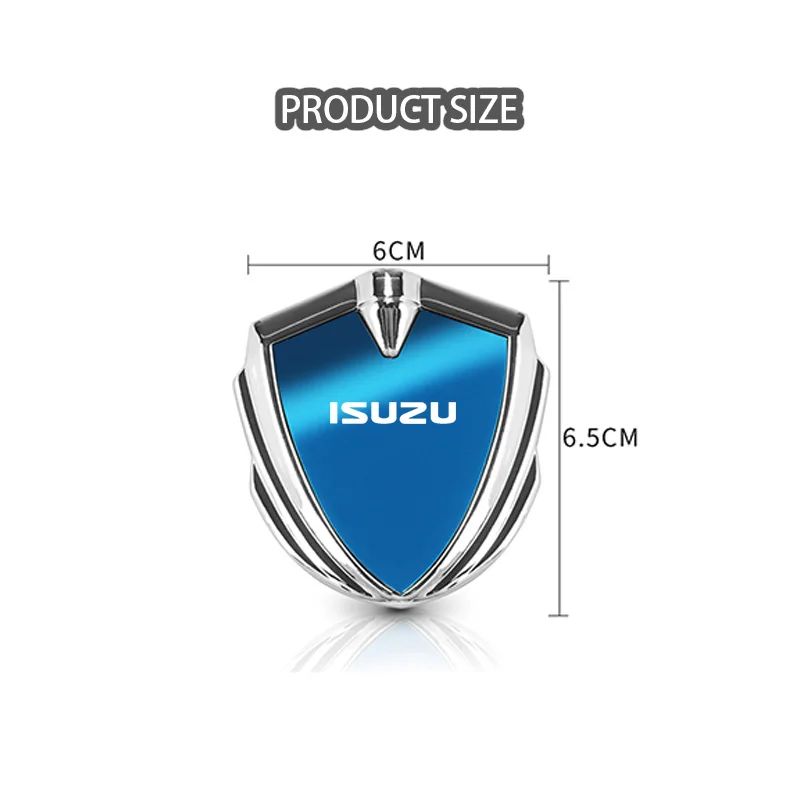 For Isuzu D-MAX D MAX PANTHER ASCENDER 4X4 KB Car Body Metal Shield Decorative Sticker Modification Badge Accessories 3D