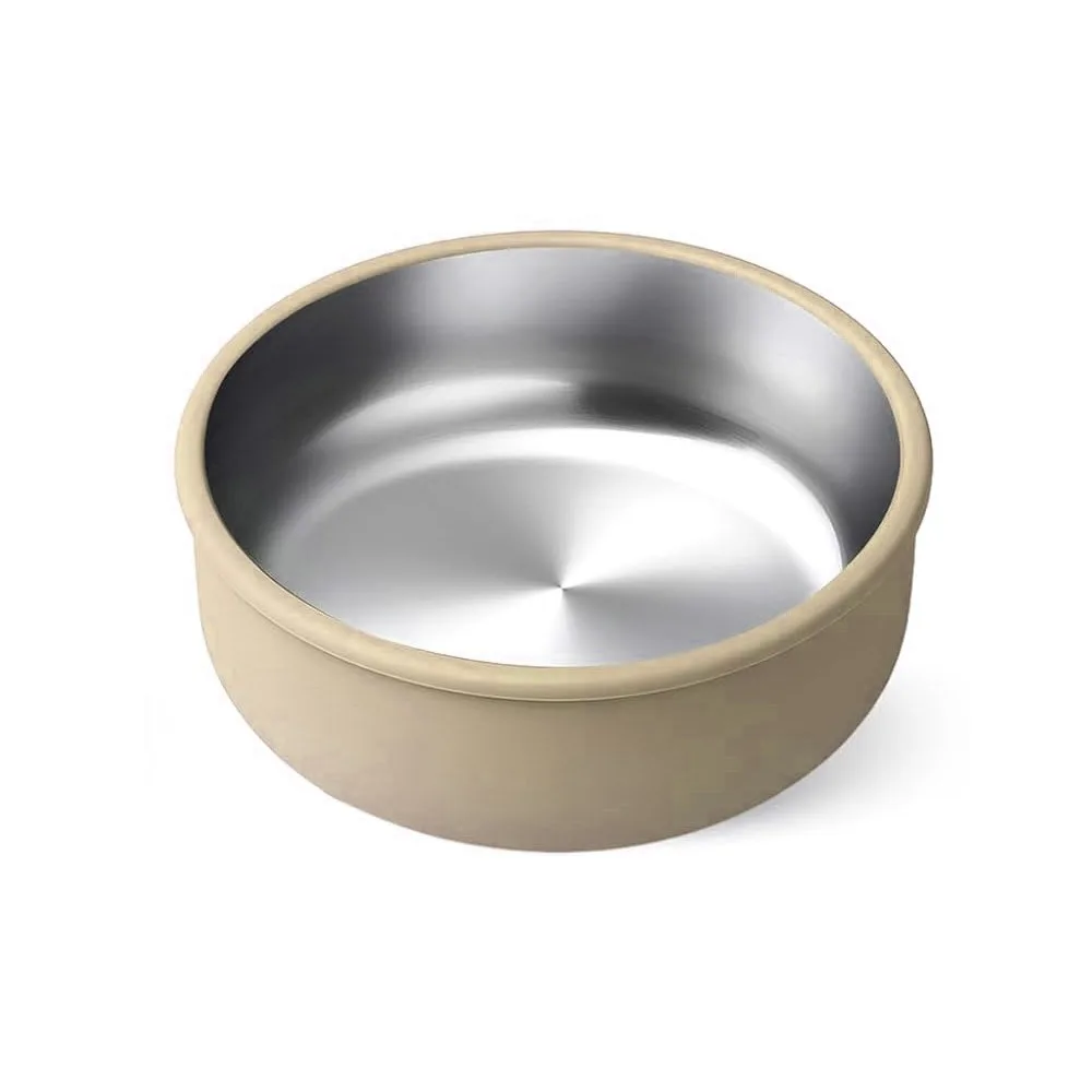 

Silicone Baby Bowls 304 Stainless Steel Anti Scald Baby Suction Bowls Heat-Resistant Non-Slip Baby Plates for Food Feeding
