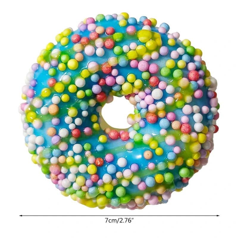 Faux Donut Realistic Artificial Dessert Toy Food Cakes Decorations for Doughnut Party New Years Party Supplies Favor Drop Ship