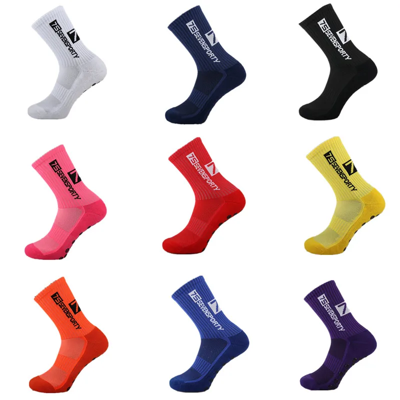 

7S SEVEN SPORTY New Men Anti-Slip Football Socks High Quality Soft Breathable Thickened Sports Socks Running Cycling Hiking Wome