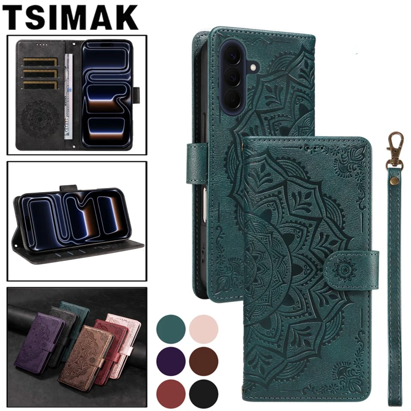 Leder-Handyhülle für Samsung Galaxy A57 A37 A17 A56 A36 A16 A26 A27 A15 A25 A35 A55 A14 A24 A34 A54 5G Flip Wallet Kartenetui