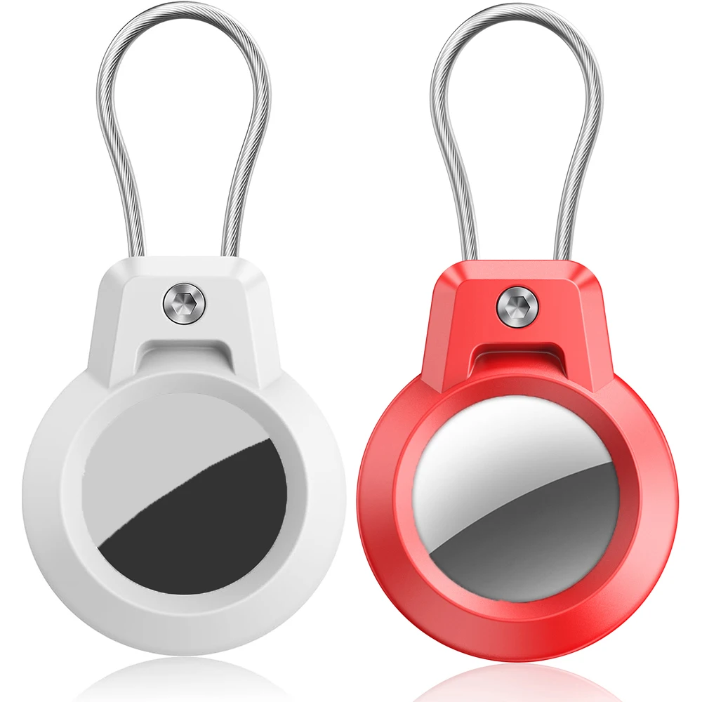 GITFOS Airtag-Halter für Apple Airtag GPS-Tracker-Hülle, Anti-Verlust-Schlüsselanhänger, Halter für Gepäck, Rucksack, Haustierhalsband, Schlüssel