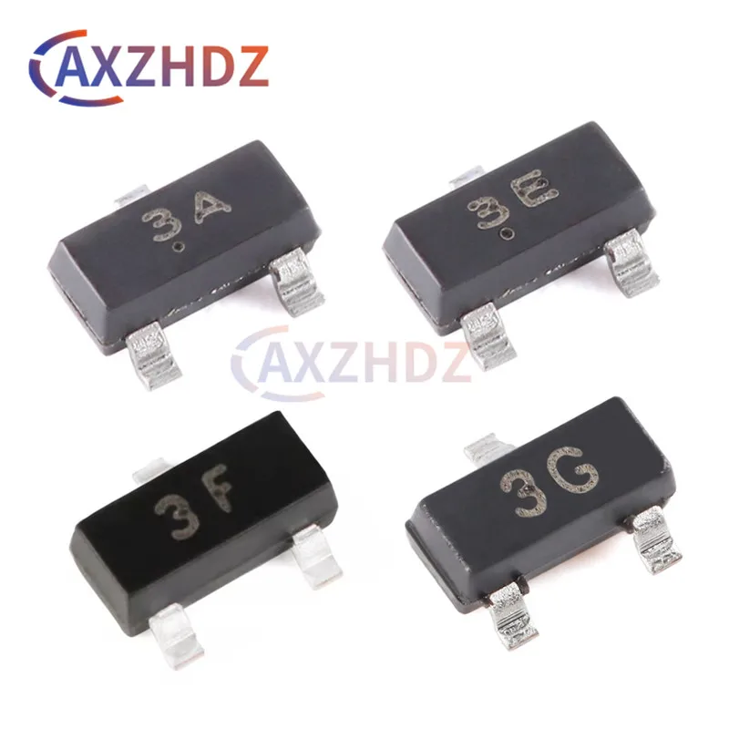 100 шт. транзисторов BC856 BC857 SOT-23