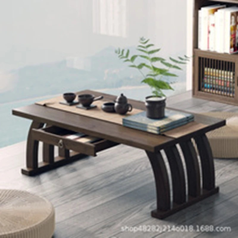 Nanzhu bay window small tea tatami Japanese low table tea small table bedroom folding kang table