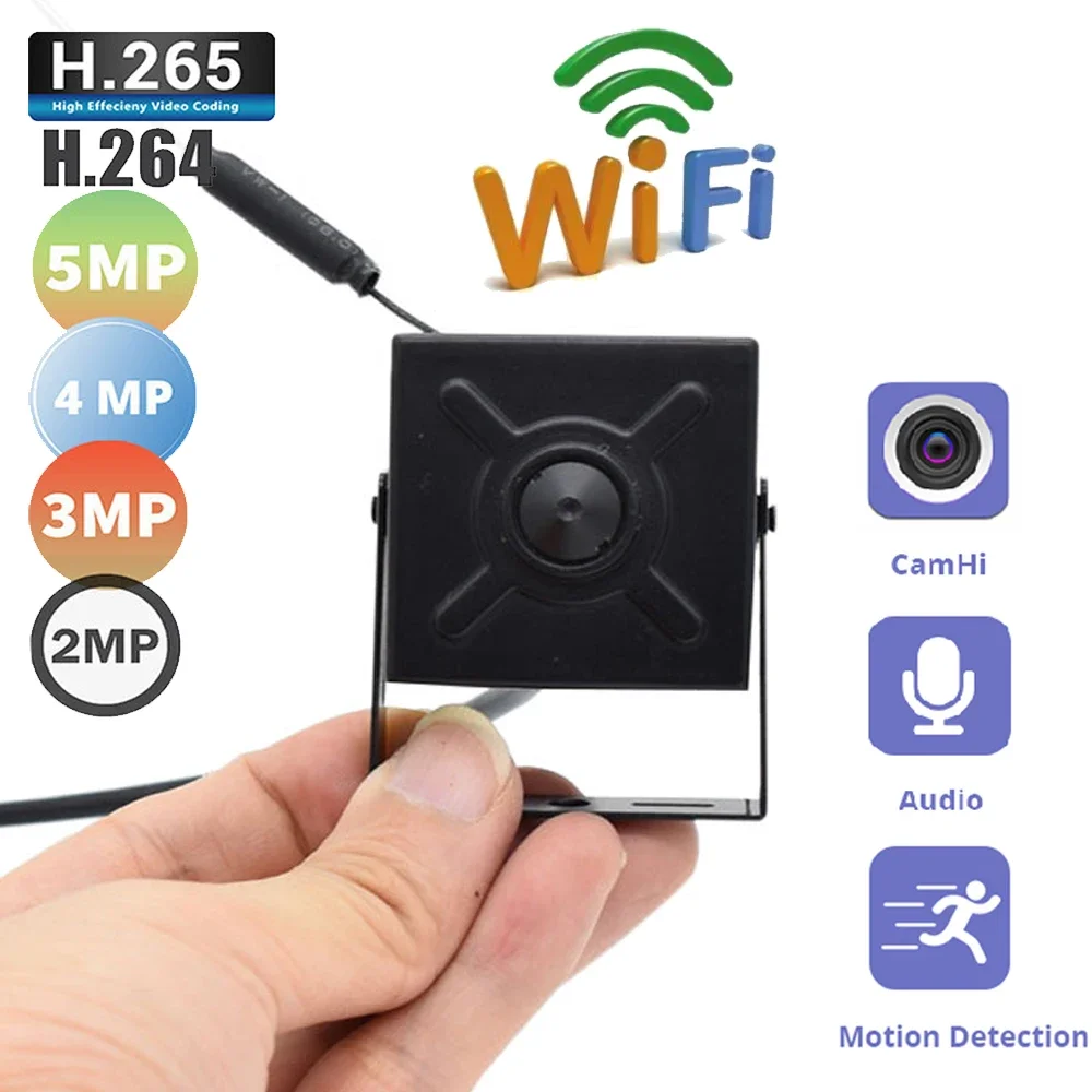 5MP 2MP HD Video Surviallance P2P Pin-Hole POE Mini Wireless Wifi Ip Camera RTSP with Micro Sd Card Slot IP Cam WIFI Audio