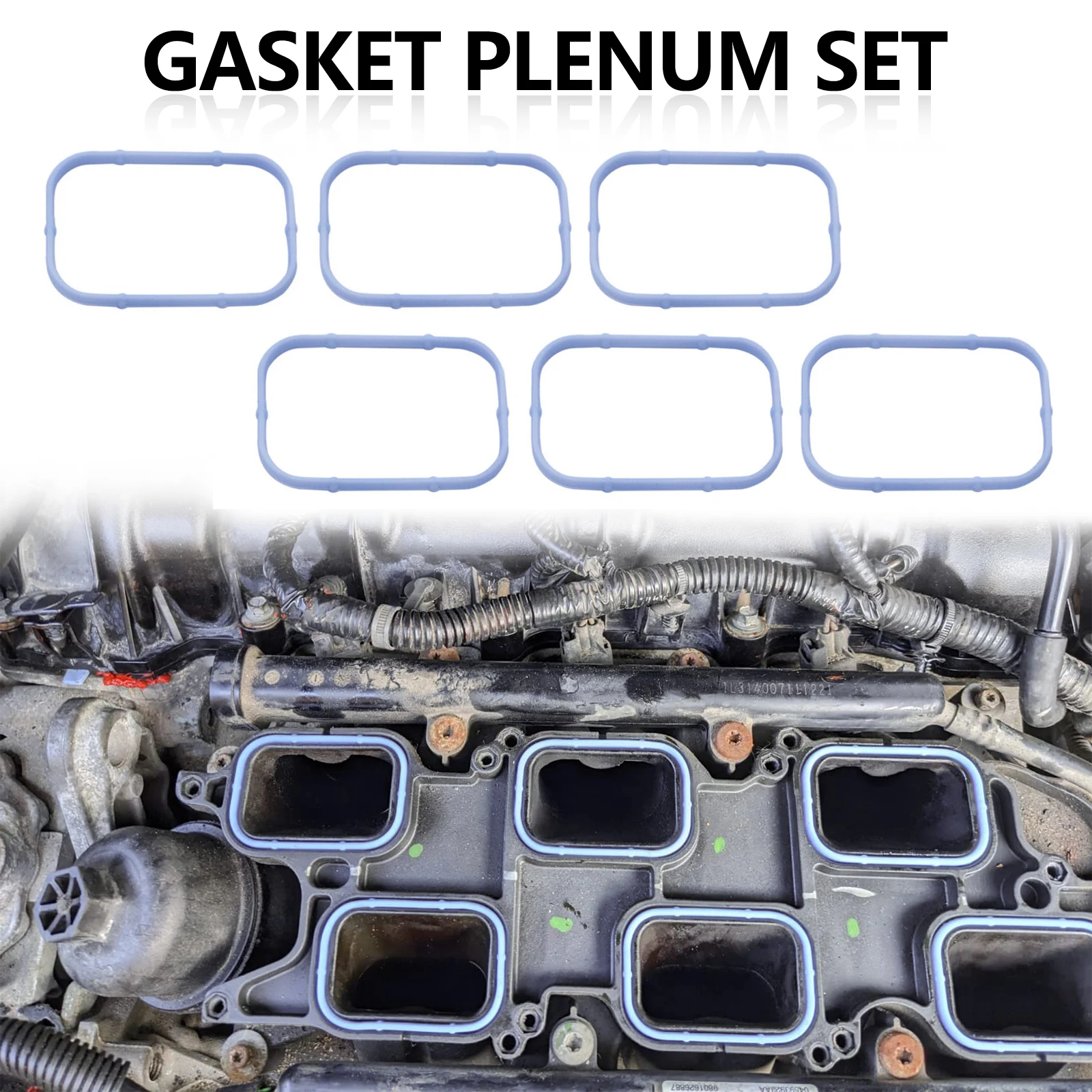 New Intake Manifold Upper & Lower Gasket Set Fits Chrysler Dodge Jeep Ram 3.6L 2011-2019 5184331AC 5184562AC