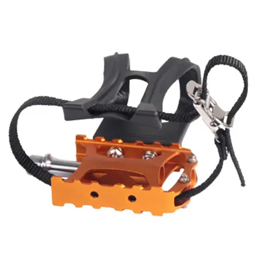 Imagen 2 del producto 4 Uds. Pedal de bicicleta antideslizante cuerda Fitness entrenamiento bicicleta pie aleación de aluminio pedales de ejercicio