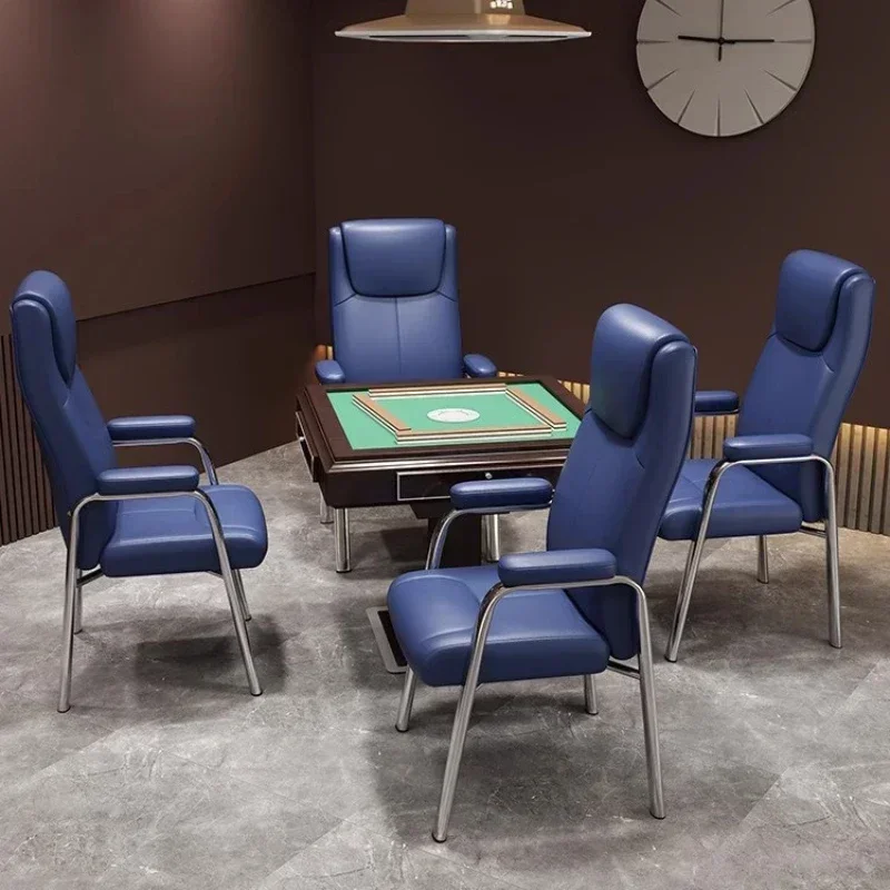 

Стул для маджонга, шахматная комната, специальный стул с высокой спинкой, удобный сидячий домашний шахмат и карточный диван, стул, стол для маджонга