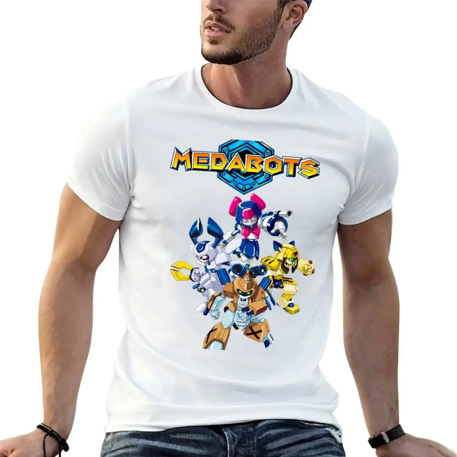 medabots T-Shirt man t shirt cheap stuff Aesthetic clothing mens champion t shirts