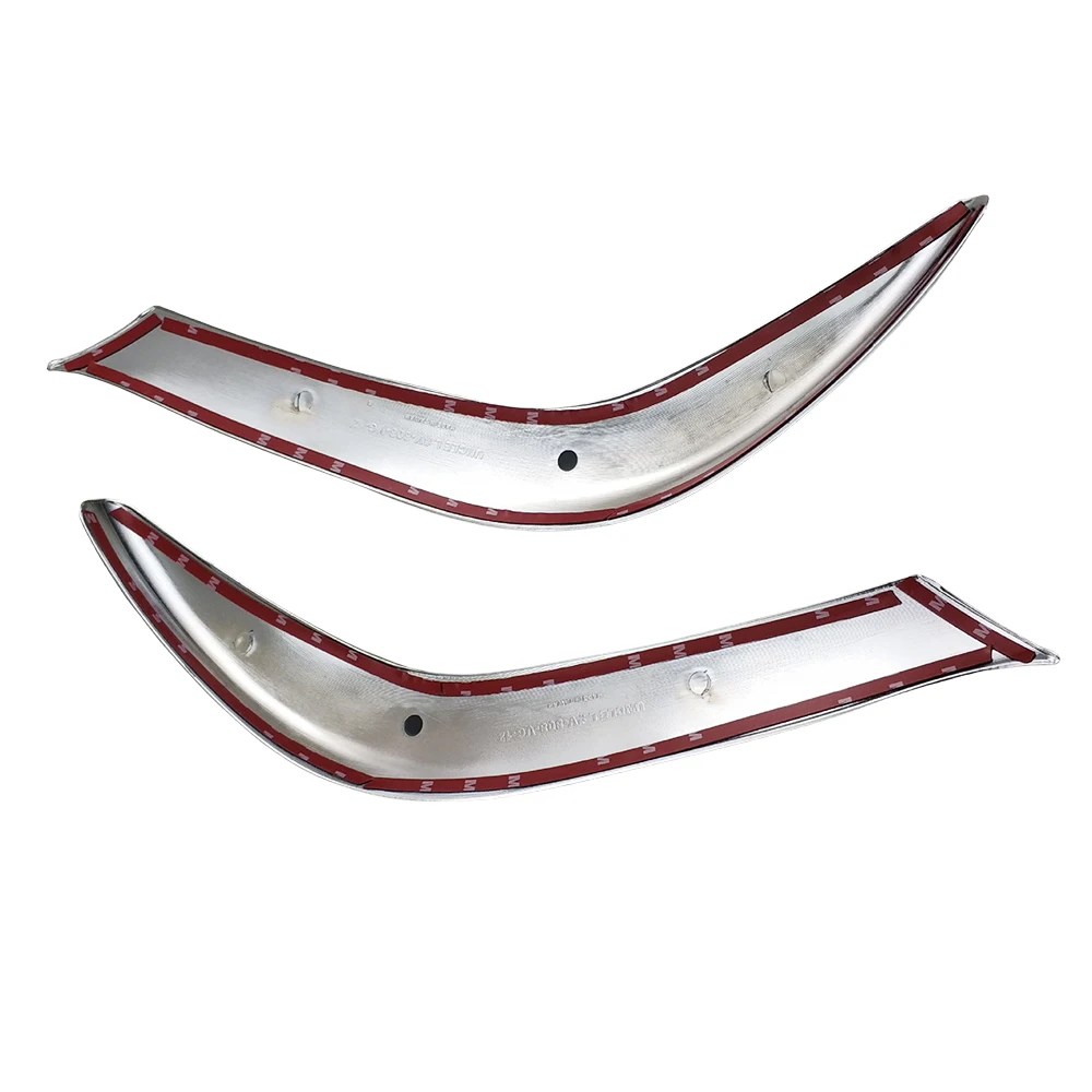 Abs Chrome Plated Silver Car Headlights Eyebrow Cover Trim For Toyota Hilux Vigo 2012 - 2014 Car Accessories Exterior Decorate