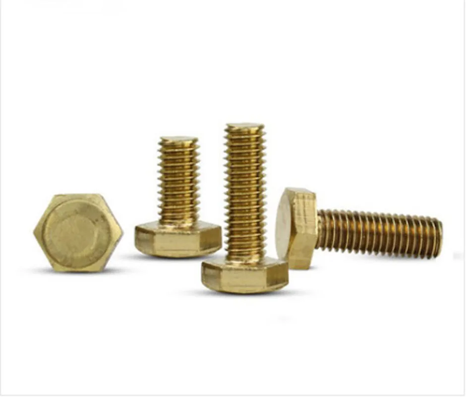 Pure brass copper screw and copper nut M3 M4 M5 M6 M7 M8 M10 M12 M13 M16 M18