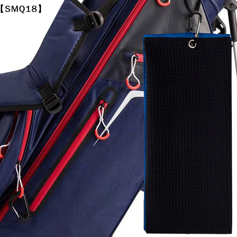 30x50cm Golf Towel With Hook 4Color Microfiber Fabric For Golf lover Accessories 【SMQ】 - view 3