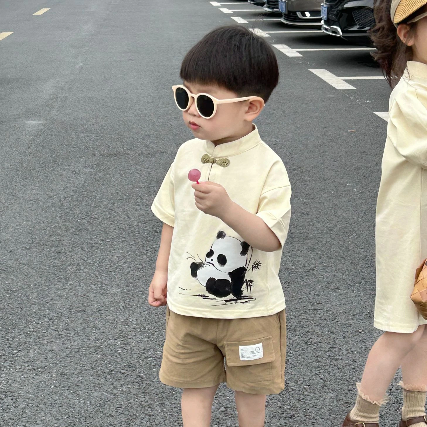 Chinese Style Boys Girls Matching Clothes 2023 Summer Brother and Sister Clothing Baby Cheongsam Kids Qipao Dress Children Sets