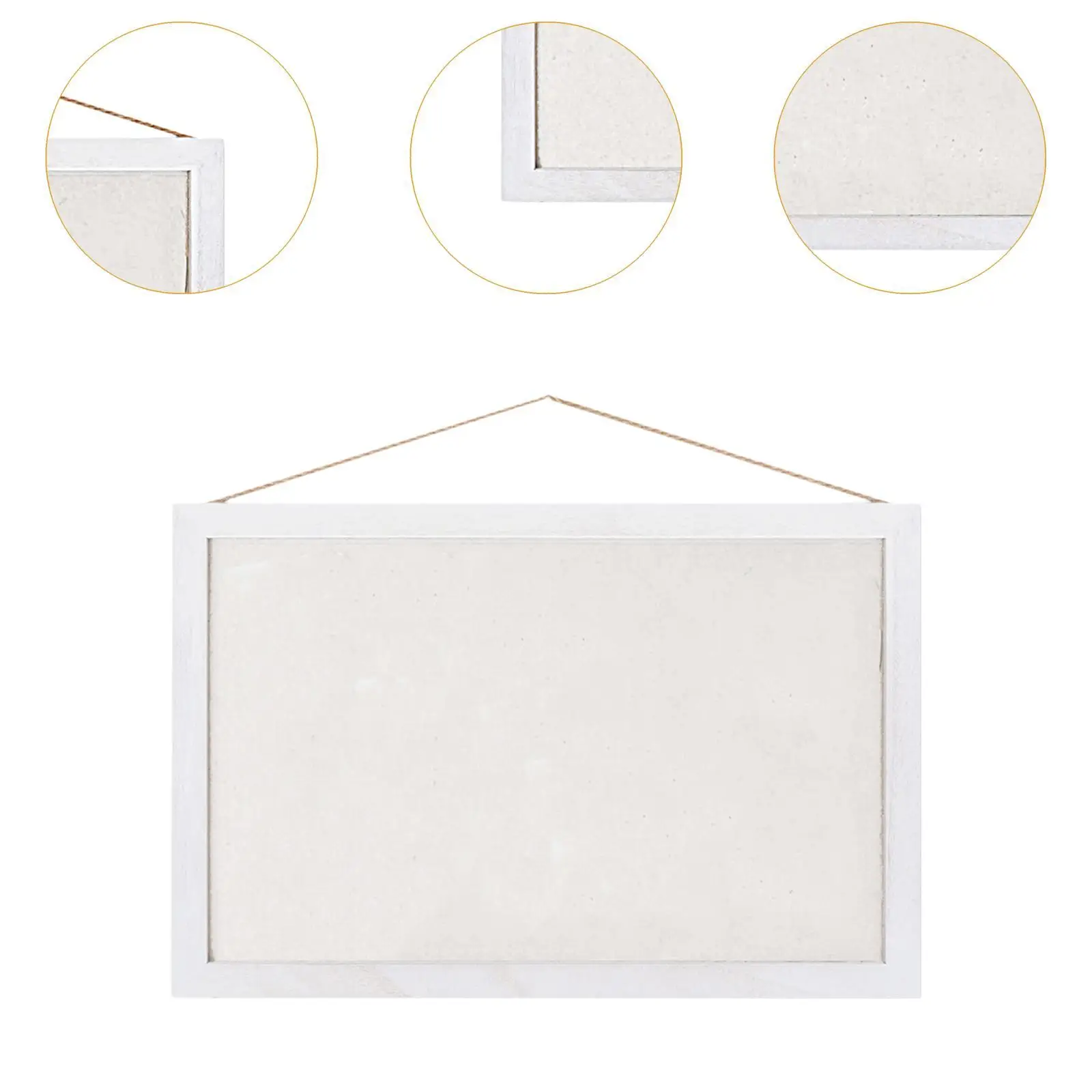 Kurk Board Ornament Retro Stijl Opknoping Foto Display Board Hout Frame Vision Board Voor Interieur Kantoor Woonkamer Keuken