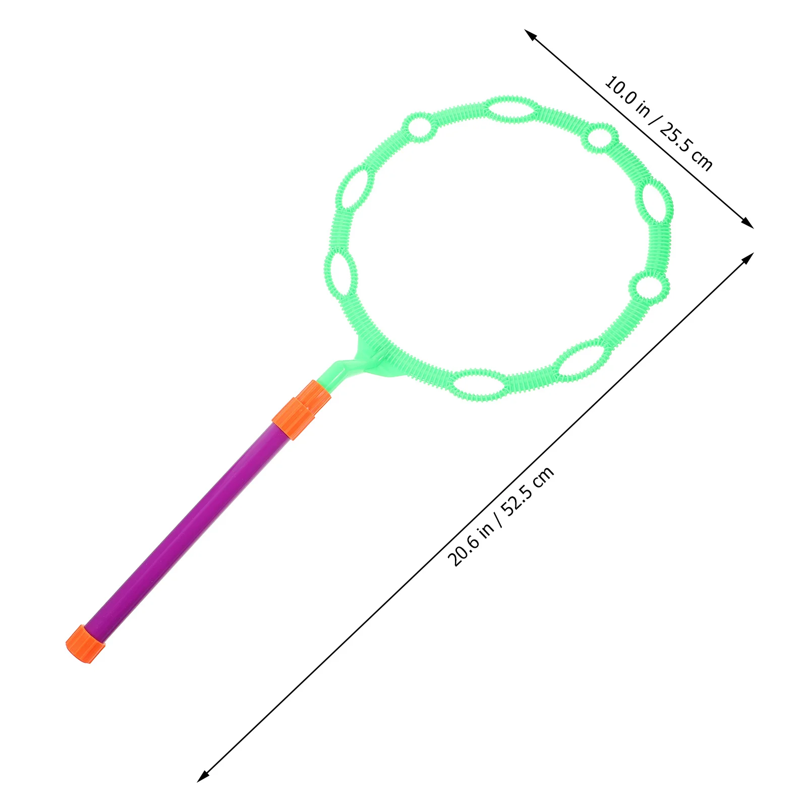 Bulle longue poignée détachable trous latéraux conception pour grandes petites bulles soufflant bulle bâton extérieur enfants jouet