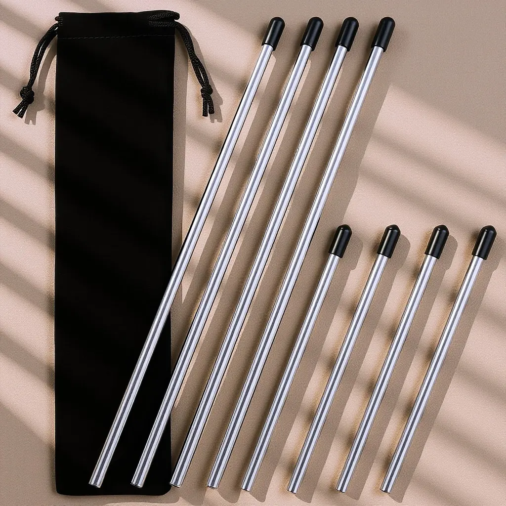 8Pcs Stainless Steel Dishwasher Inserts Bottle Holders with Protective Caps for Glass Bottles Wine Glass Holders Compatible