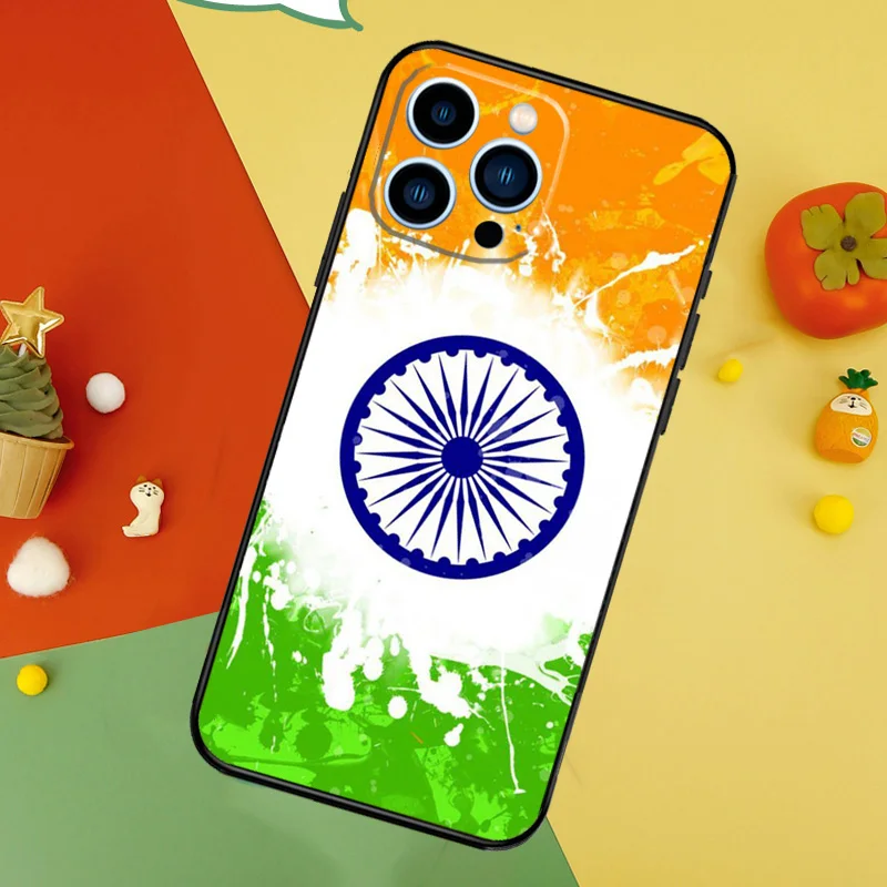 India Indian Flag Phone Case For iPhone 15 16 14 Plus 13 12 Mini 11 Pro Max XS XR X 7 8 Back Cover