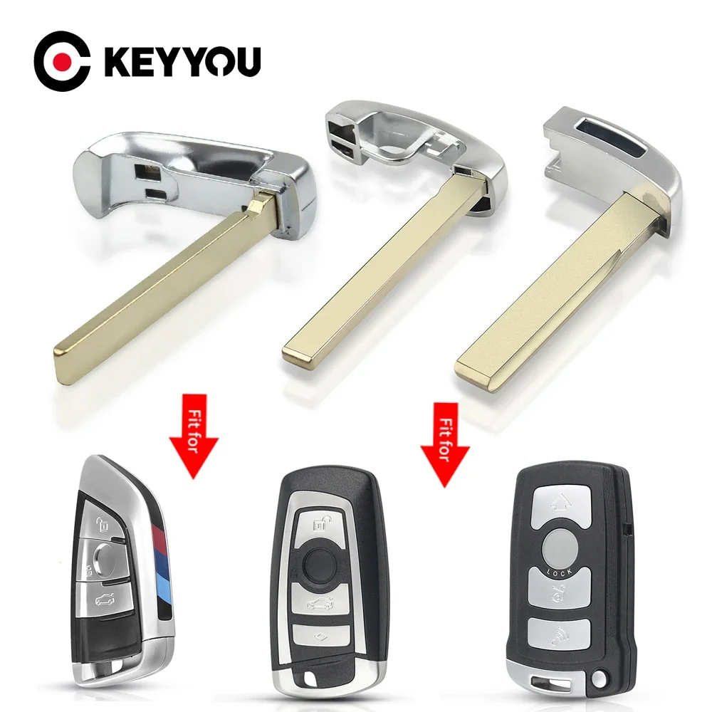 

Сменный ключ KEYYOU для BMW 1, 3, 5, 6, 7 серий, X3, X4, F30, F10, E46, E90, E60, E39, смарт-карта, аварийный ключ для автомобиля