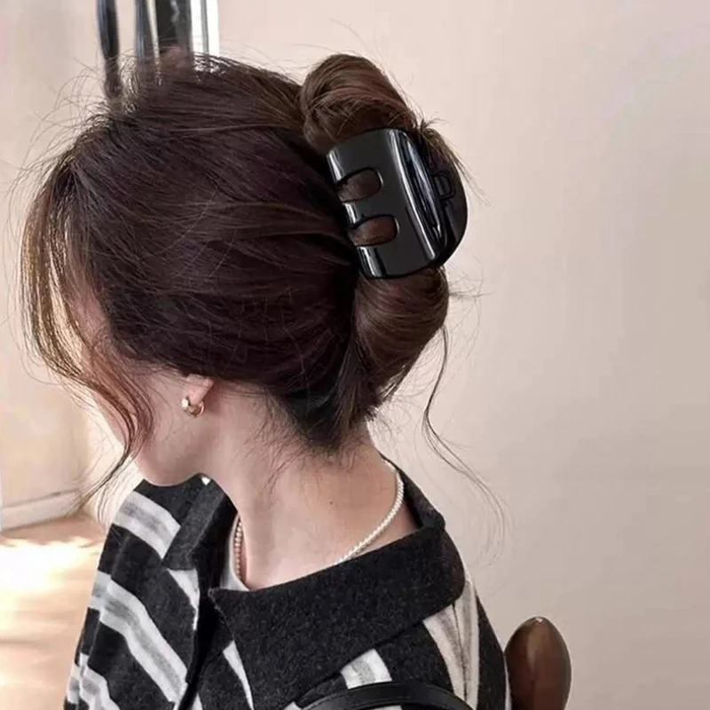 Модные французские заколки для волос, элегантные ретро-заколки в виде краба и акулы, ацетатные высокие держатели для хвоста Крабики Для Волос Заколка Для Волос