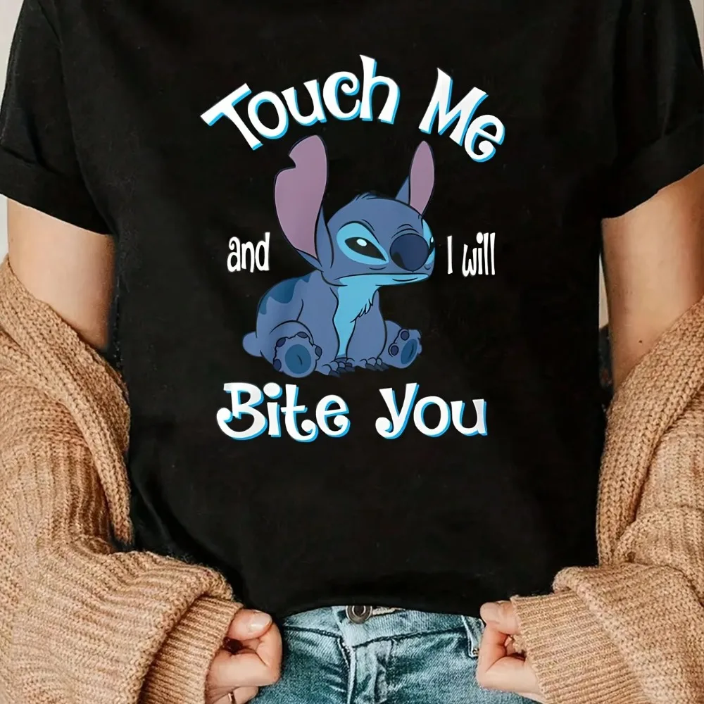 2025 جديد الصيف زوجين لطيف غرزة الكرتون المطبوعة المرأة العصرية تي شيرتات قصيرة الاكمام قميص أبيض بحجم ضخم رداء علوي غير رسمي فضفاض