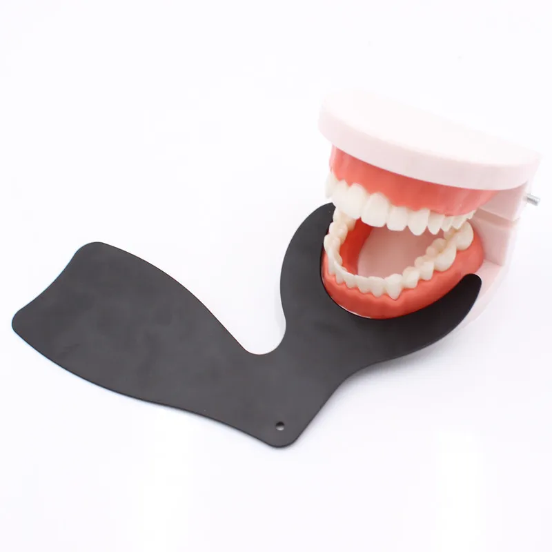 pcs Dental Orthodontic Black Background Board Photo Image Contrast Board Oral Cheek Plate with Scale Mark Autoclavable Tools