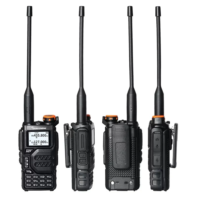 Quansheng-UV-K5 Walkie Talkie, 5 W Air Band, rádio em dois sentidos, UHF, VHF, DTMF, FM Scrambler, NOAA, freqüência sem fio, copiar radioamador