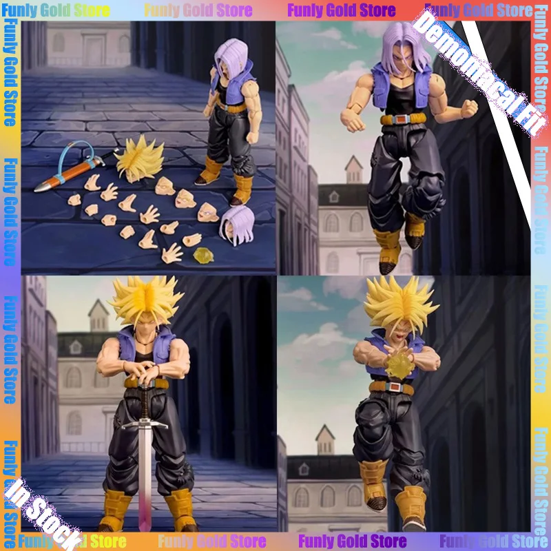 

Dragon Ball Demoniacal Fit Shf Super Saiyan Figure Trunks Son of Tomorrow Anime Figure Model Statue Collectible Kids Toy Gifts