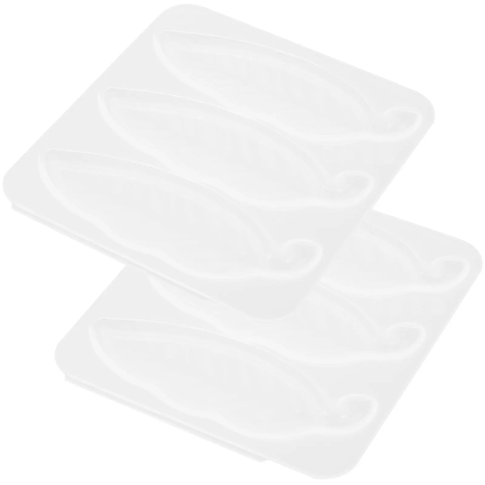 

Набор из 2 силиконовых форм для заколок для волос, для изготовления украшений своими руками, с гладкой внутренней поверхностью, гибкие, многоразовые, для литья из эпоксидной смолы